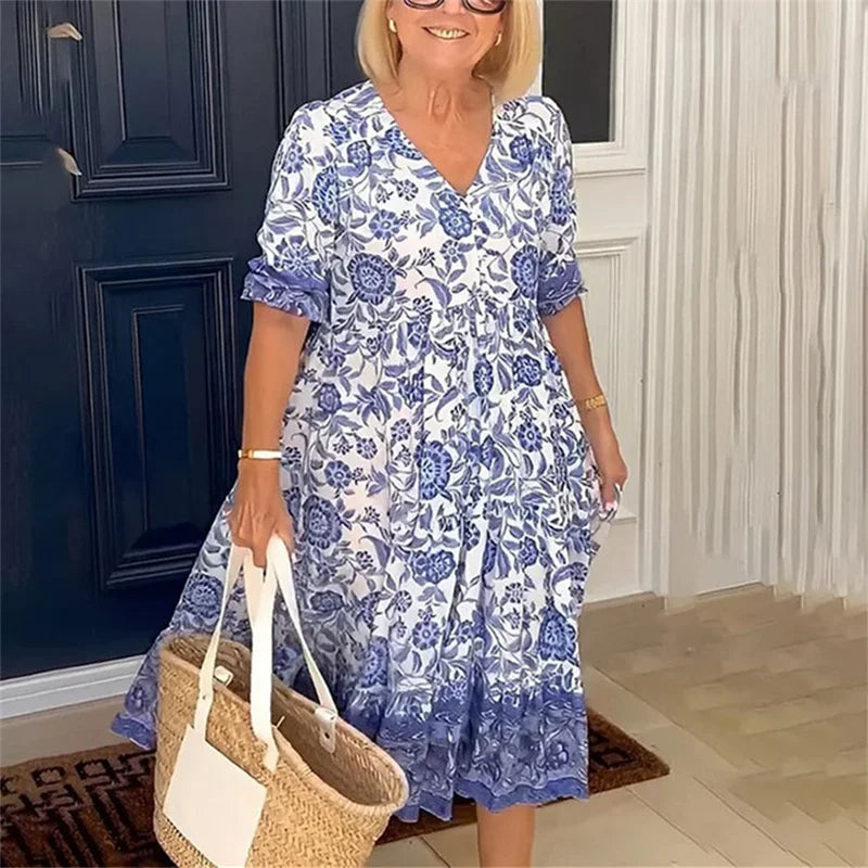 Meredith | Elegant Floral Dress