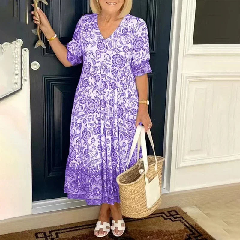 Meredith | Elegant Floral Dress